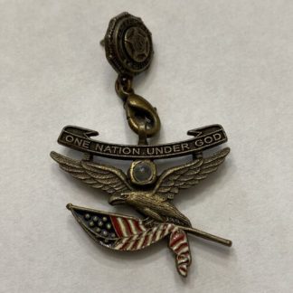 Vintage American Legion Auxillary Eagle Pin Gold Tone Pinback