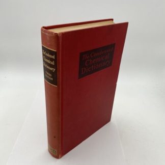 The Condensed Chemical Dictionary (3rd Edition Hardcover, 1942)