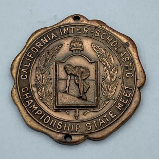 California Interscholastic Championship State Meet 1958 Running Medal 3rd 220 Yd