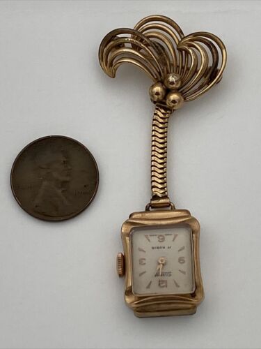 Vintage Silvana Ladies Lapel Watch/ Brooch / Nurses Watch 17 Jewels Gold Plated - Image 8