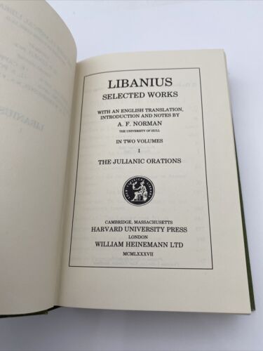 Libanius Selected Works, Hardcover by Libanius, Like New Used, Free shipping ... - Image 4