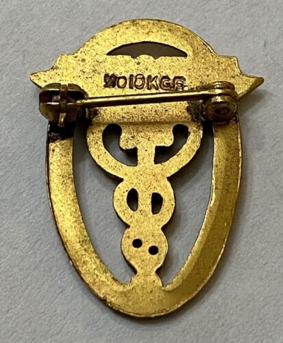 Vintage Gold Filled OT (Occupational Therapy) Medical Pin - Image 2