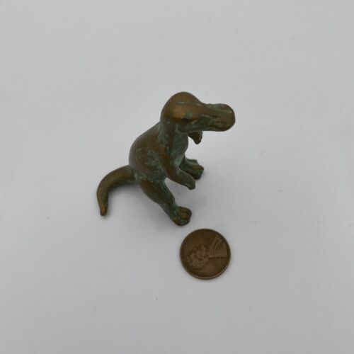 SRG Trachodon Dinosaur Bronze Metal Toy Figurine 1940-50’s Vintage - Image 5