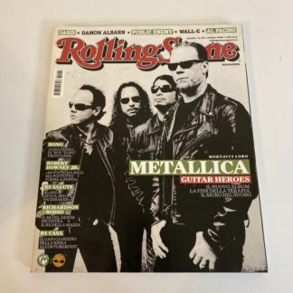 ROLLING STONE # 60 2008 Italy Magazine METALLICA OASIS Blur Bono U2 Al Pacino
