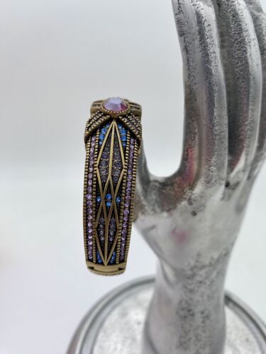 Heidi Daus® "Tapered X" Crystal Stackable Bangle Bracelet Large : 7 - 7 1/2" in - Image 9