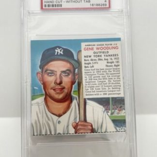 1953 Red Man Gene Woodling 12A, PSA 4