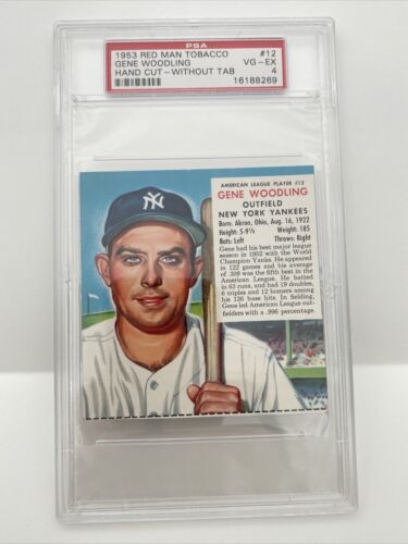 1953 Red Man Gene Woodling 12A, PSA 4
