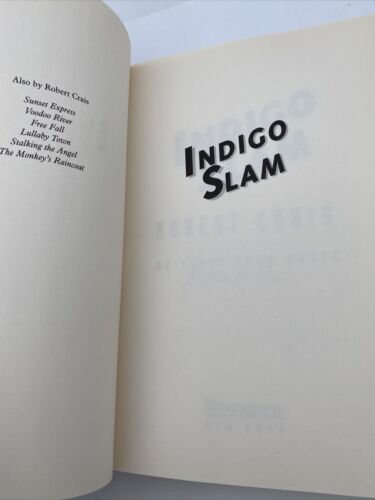 INDIGO SLAM ROBERT CRAIS SIGNED AUTOGRAPHED HC 1st / 1st - Image 4