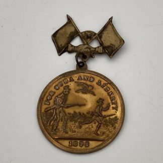 1898 "For Cuba and Liberty" Commemorative Medal - Spanish-American War Uncle Sam
