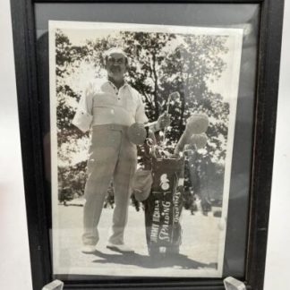 Jimmy Nichols Golf Photograph (One-Armed Golfer) On Course With Bag
