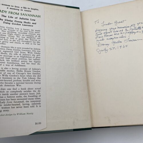 Lady From Savannah The Life of Juliette Low Inscribed - Image 5