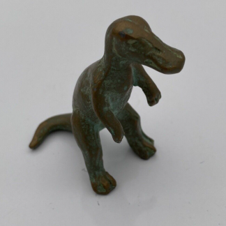 SRG Trachodon Dinosaur Bronze Metal Toy Figurine 1940-50’s Vintage