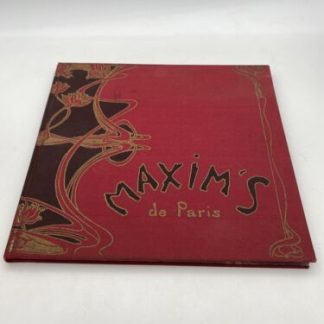 Maxim's de Paris RUFENACHT, Mariamme 1982