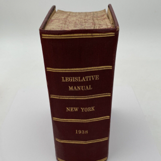 Manual for the use of the Legislature of the State of New York 1938