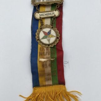 Order Of Eastern Star Ruth Member Chapter No. 44 Chattanooga TN Ribbon Pin