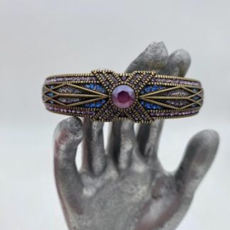 Heidi Daus® "Tapered X" Crystal Stackable Bangle Bracelet Large : 7 - 7 1/2" in