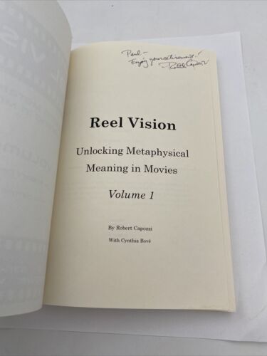 REEL VISION: UNLOCKING METAPHYSICAL MEANING IN MOVIES, Robert Capozzi Inscribed - Image 2