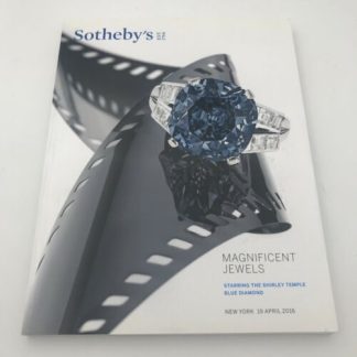 Sotheby's MAGNIFICENT JEWELS Shirley Temple Blue Diamond April 19, 2016