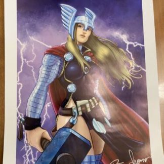 Collaboration : Female Thor by Frank Rapoza and Thomas Tuomey - Signed 2009