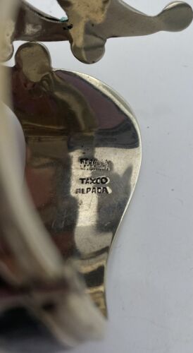 Vintage Taxco Alpaca Abalone Clamp Bracelet - Image 6
