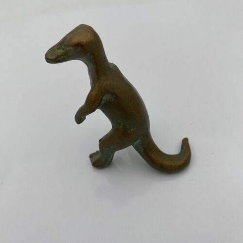 SRG Trachodon Dinosaur Bronze Metal Toy Figurine 1940-50’s Vintage - Image 3