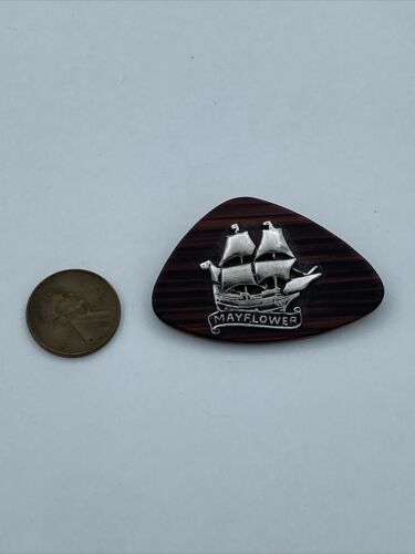 Vintage Mayflower Sailing Ship Boat Brooch Lapel Pin, Pilgrim - Image 2