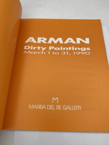 ARMAN Dirty Paintings Marisa Del Re Gallery art exhibition catalogue March 1990 - Image 2