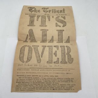 WWII 1945 The Trident USNB 3002 It's All Over