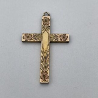Vintage 12K Gold Filled Over Silver Cross - Sturdy