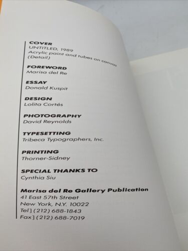 ARMAN Dirty Paintings Marisa Del Re Gallery art exhibition catalogue March 1990 - Image 3