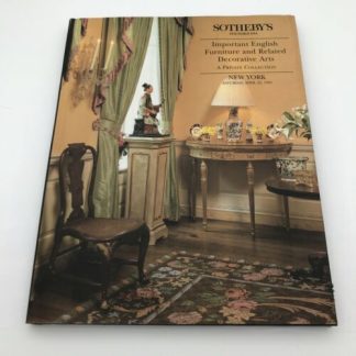 Sotheby's Important English Furniture and Related Decorative Arts NY 4/22/95 HC