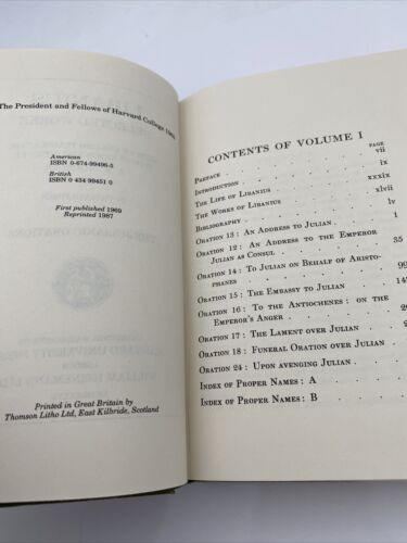 Libanius Selected Works, Hardcover by Libanius, Like New Used, Free shipping ... - Image 5