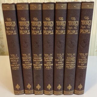 Vintage 7 Volume Set of THE WORLD AND ITS PEOPLE by Prof C.F. Horne, Hiller 1925