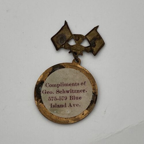 1898 "For Cuba and Liberty" Commemorative Medal - Spanish-American War Uncle Sam - Image 3