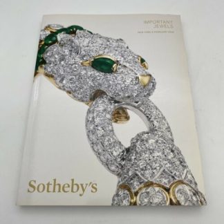 Sotheby's Auction Catalog Important Jewels Jewelry New York Feb 6, 2014