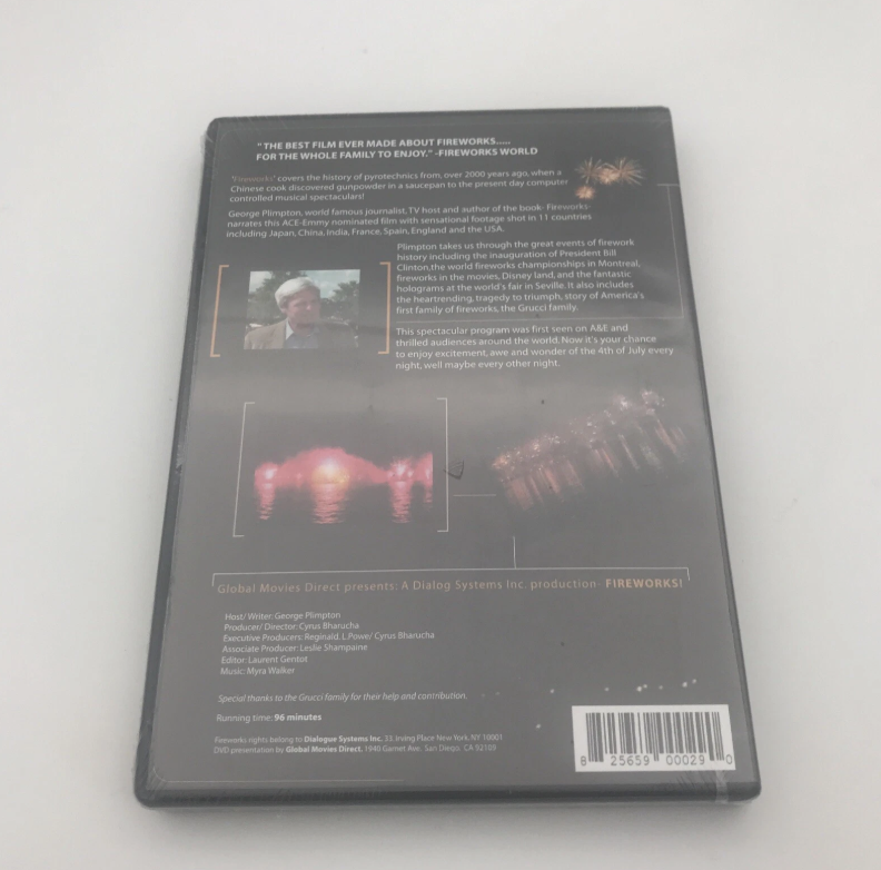 Fireworks History DVD The Spectacular Story of Pyrotechnics George Plimpton - Image 2