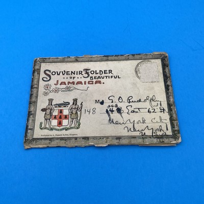 Souvenir Folder Of Beautiful Jamaica Vintage Antique Fold Out 1920s?