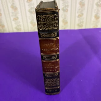 1826 Percy Anecdotes Vol XI Imagination Genius Scott Southey Leather Book Early