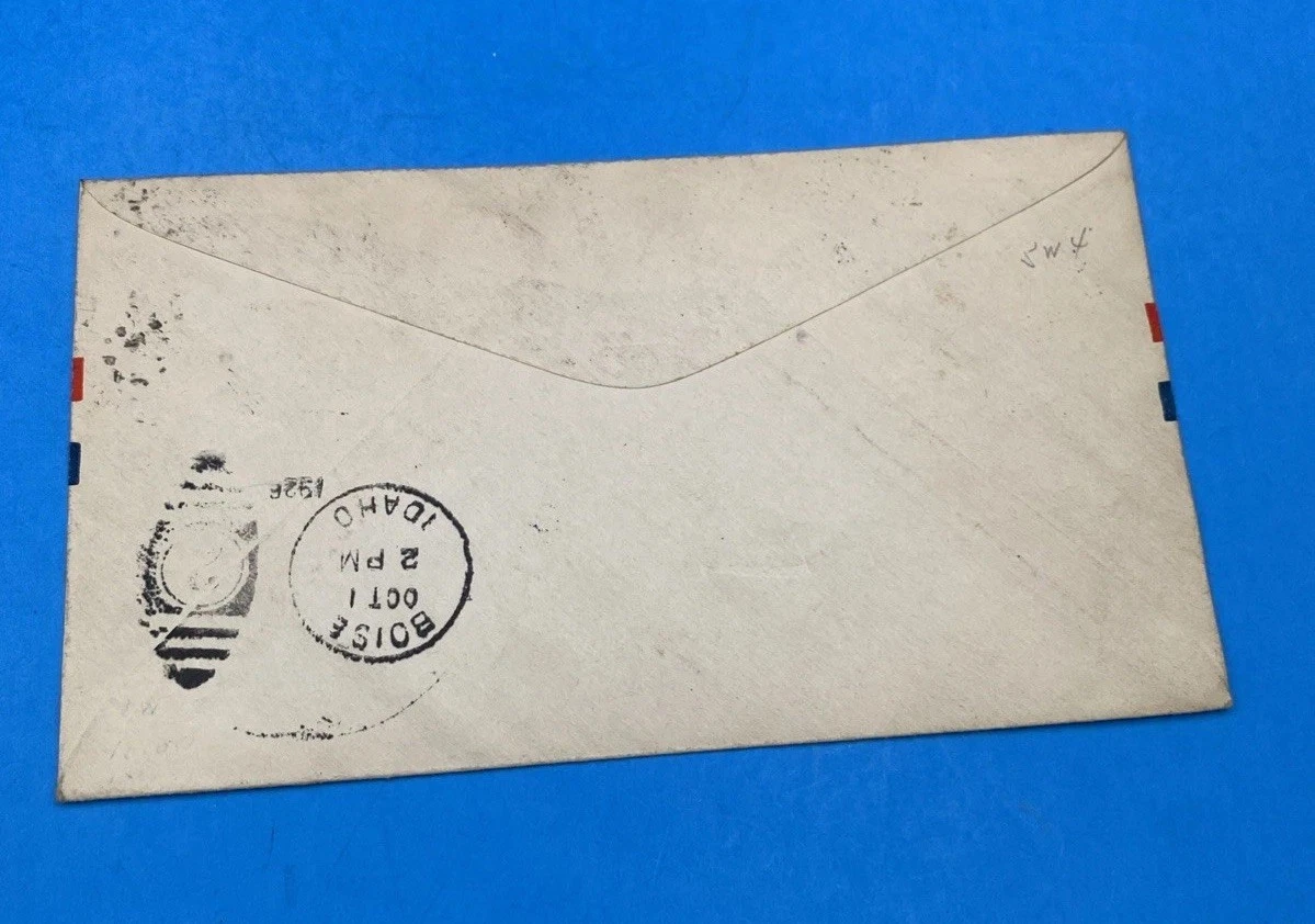 1926 First Flight CAM-5 Airmail Cover Salt Lake to Boise, Oct 1, #628 x2 - Image 4