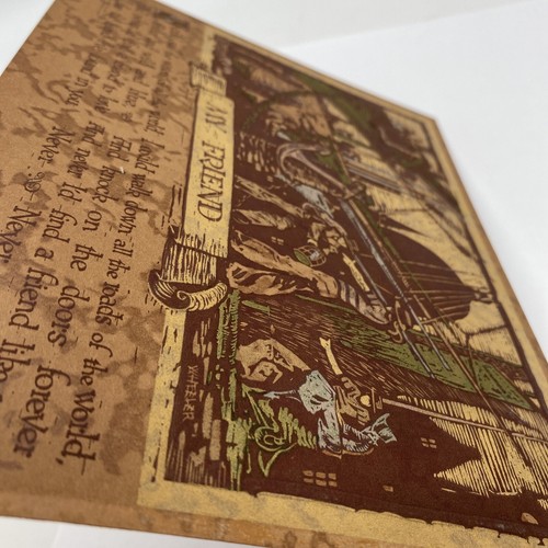 Vintage Buzza Motto Print My Friend 1927 Nautical Theme J. P. McEvoy Poem - Image 7
