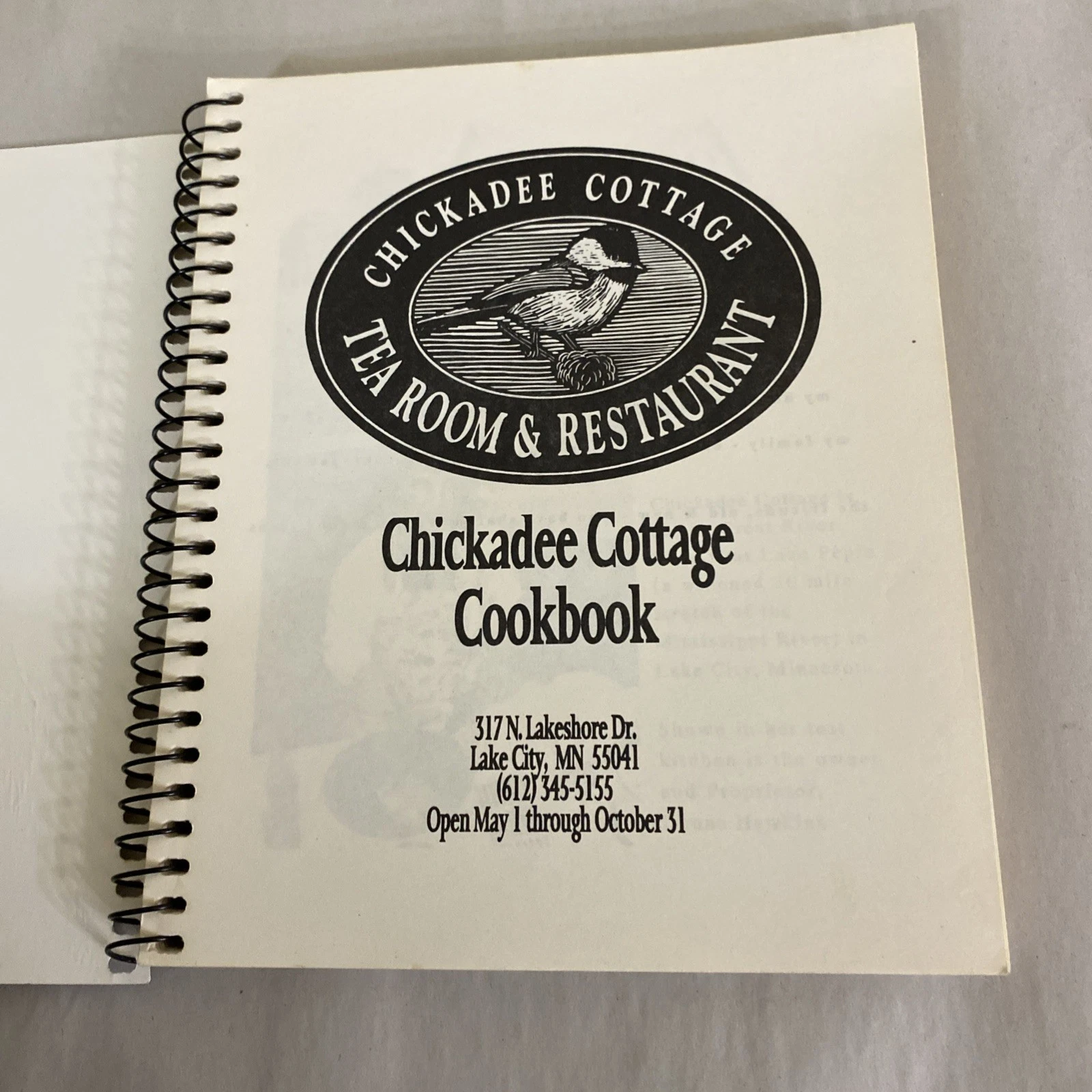 Chickadee Cottage Cookbook I & II Lake City MN Tea Room Spiral Vintage Set 1990s - Image 3
