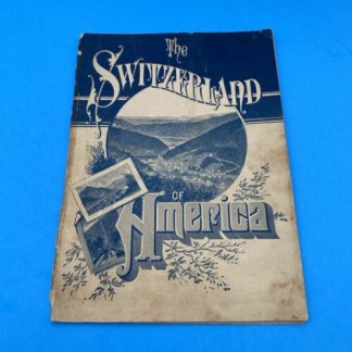 Rare 19th Century Booklet: Switchback Railroad, Anthracite Coal, & Historic Map