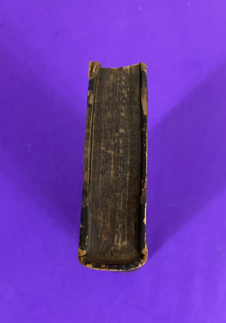 1826 Percy Anecdotes Vol VII Heroism War Anglesey Waterloo Leather Book - Image 3