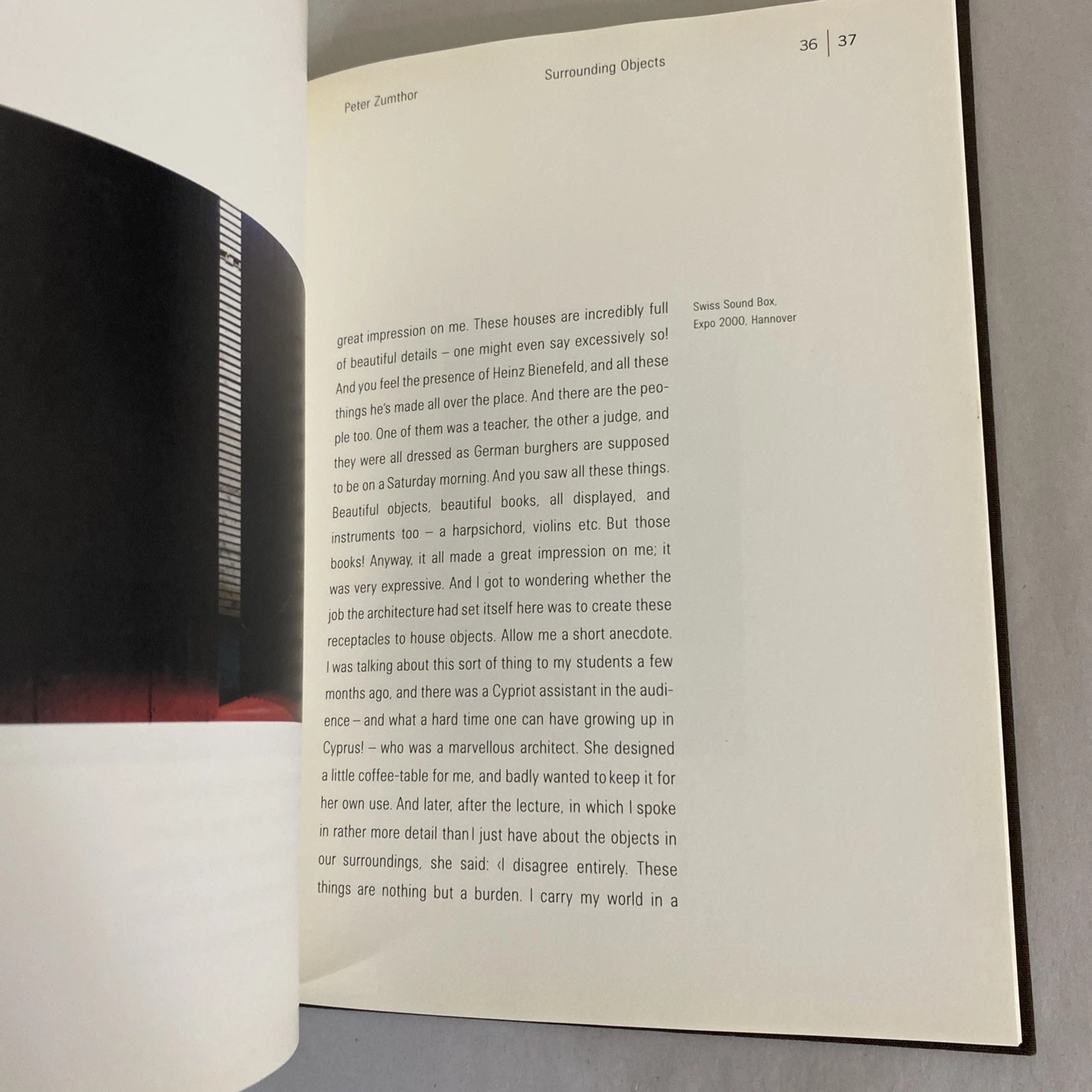 Atmospheres Peter Zumthor 2012 Birkhauser hardcover architecture theory book eng - Image 5