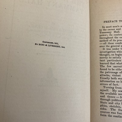 1917 The History of Tammany Hall, Gustavus Myers VINTAGE ORIGINAL HARDCOVER - Image 8