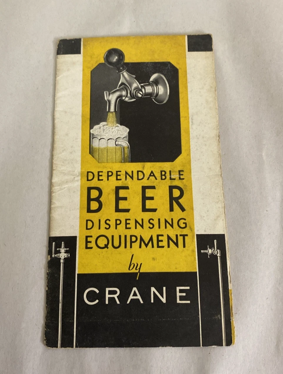 1933 Crane Co. Beer Dispensing Equip brochure, Circular 640-C foldout Chicago IL