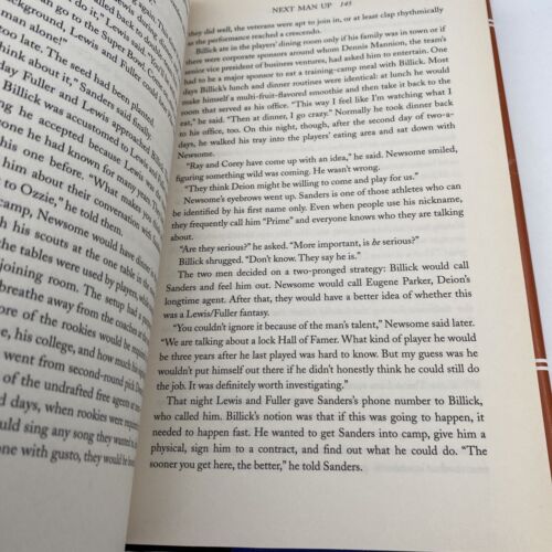 Next Man Up : A Year Behind the Lines in Today's NFL Hardback Book - Signed - Image 5