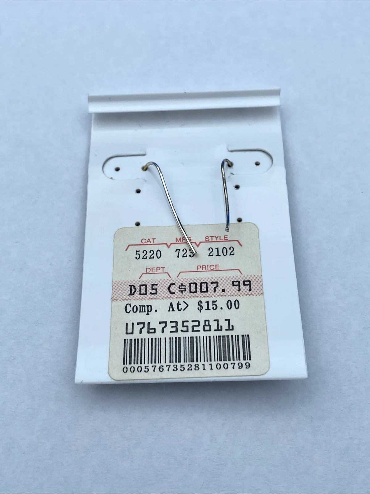 Vintage Forever New Heart Lock Key Earrings NOS Original Card Sterling Silver - Image 5