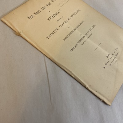 1878 Sermon by Arthur P. Stanley at Trinity Church Boston – Franklin Press - Image 5