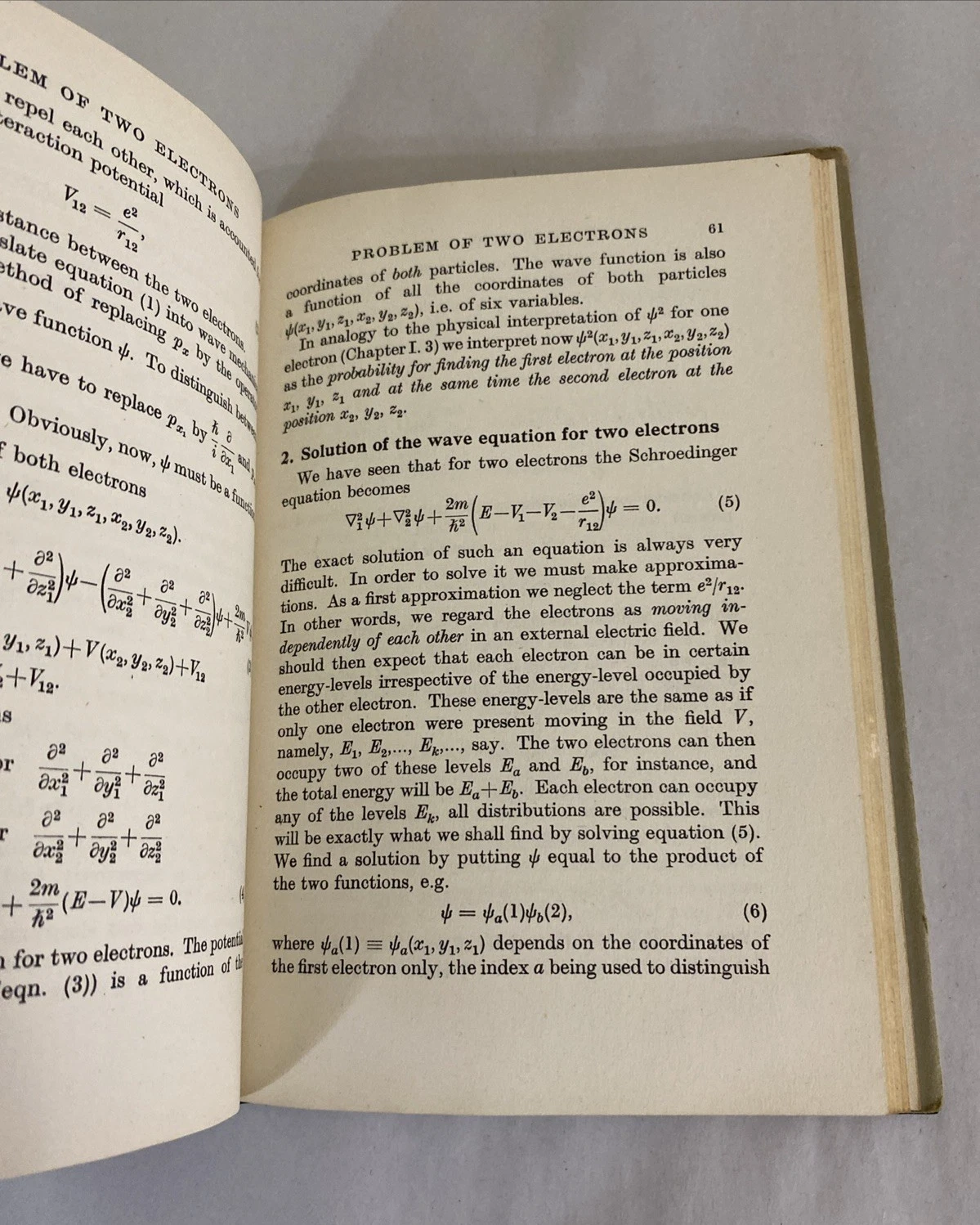 Elementary Wave Mechanics Heitler 1950 Oxford Clarendon HC w/ DJ, Brookhaven BNL - Image 7